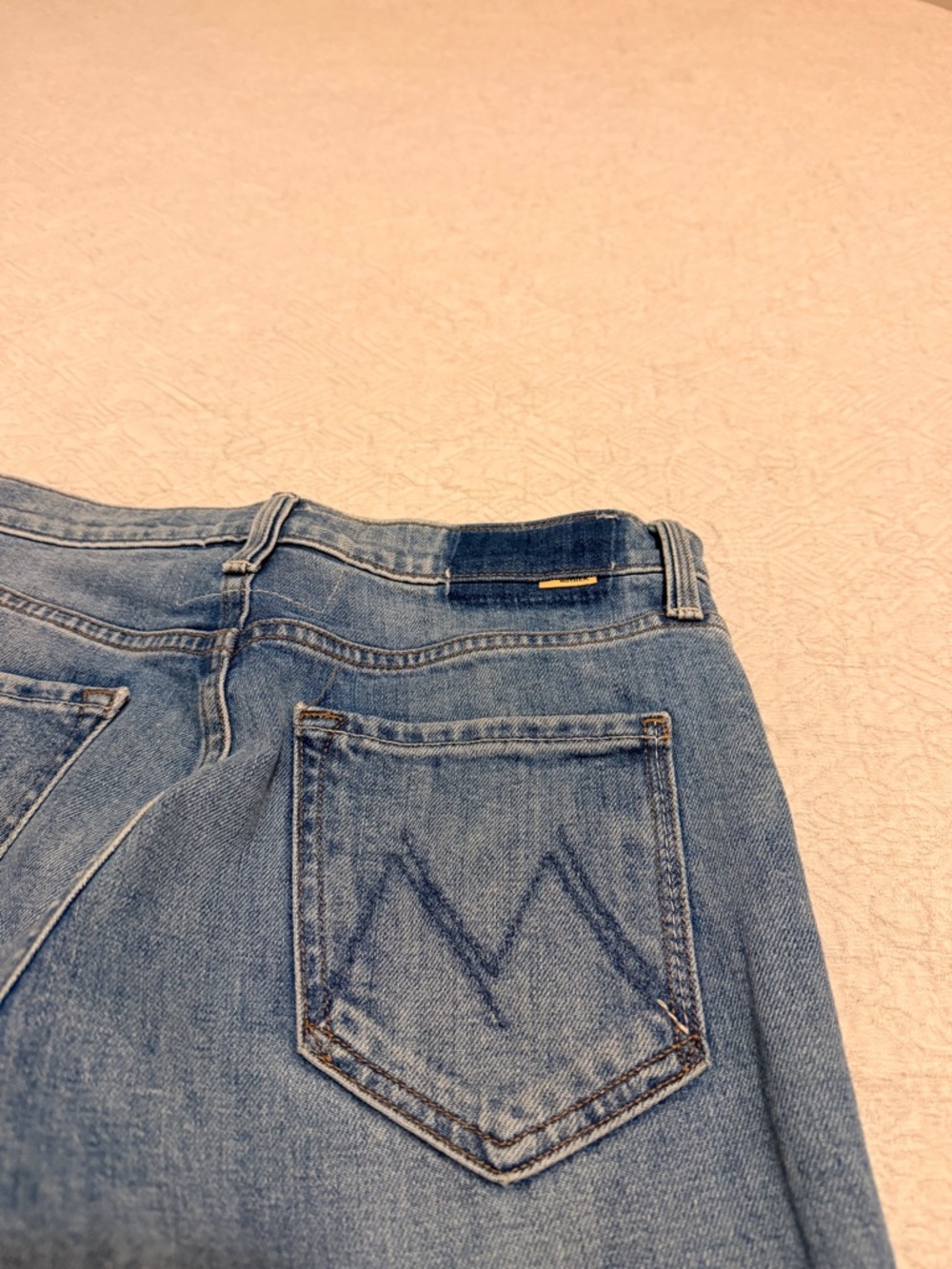 MOTHER The Fly Tomcat Roller Button Fly Flare Jeans in Crashing color - Picture 8 of 8